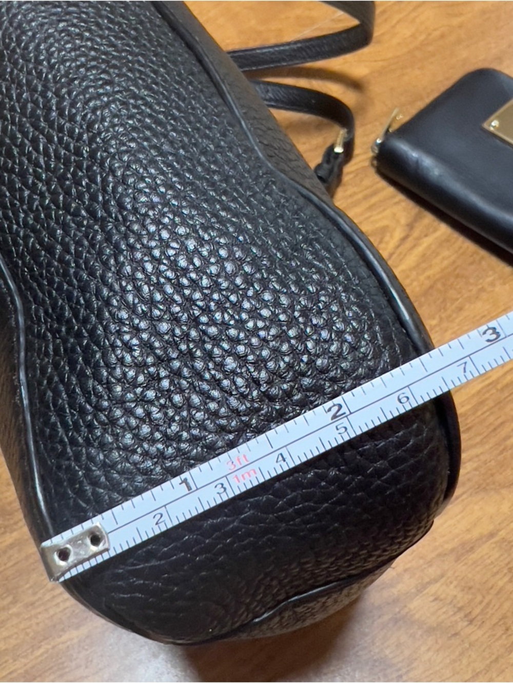 Michael Kors Black Leather Hamilton Traveler Messenger bag & Small Wallet Set - Picture 10 of 14